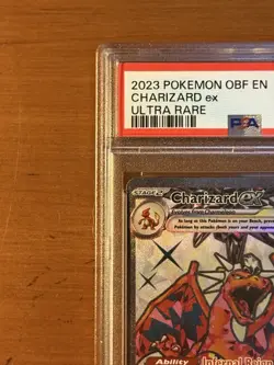2023 POKEMON OBF EN CHARIZARD EX #215 PSA MINT 9 - Image 3
