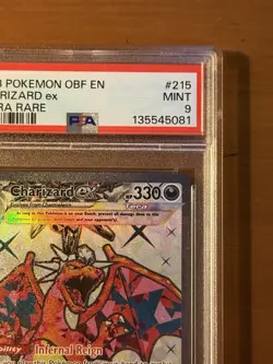2023 POKEMON OBF EN CHARIZARD EX #215 PSA MINT 9 - Image 4