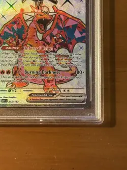2023 POKEMON OBF EN CHARIZARD EX #215 PSA MINT 9 - Image 5