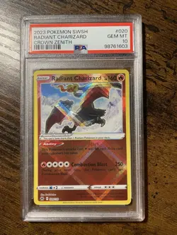 2023 Pokemon SWSH Radiant Charizard Crown Zenith PSA 10 - Image 3