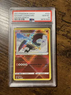 2023 Pokemon SWSH Radiant Charizard Crown Zenith PSA 10 - Image 5
