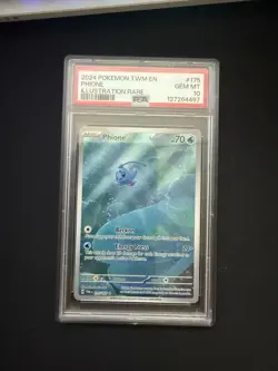 Phione 175/167 Twilight Masquerade PSA 10 GEM MINT Illustration Rare Pokemon TCG - Image 1