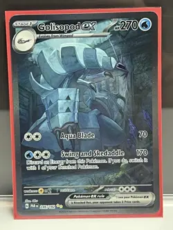 Pokemon Golisopod ex 246/182 SV04 Paradox Rift Illustration Rare Holo - Image 1
