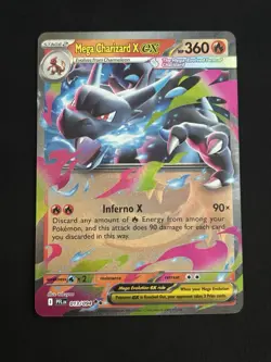 Mega Charizard X ex 013/094 Me02: Phantasmal Flames Holo Pokemon TCG - NM - Image 1