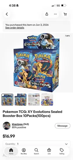 Pokemon TCG: XY Evolutions Sealed Booster Box 10Packs(100pcs) - Image 4