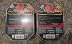 2 Pokemon TCG Mega Charizard X + Y ex Tin Bundle Sealed New - Image 2
