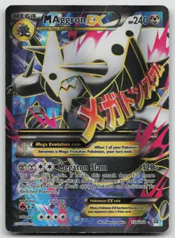 M Aggron EX 154/160 Primal Clash Pokemon Holo HP Ultra Rare - Image 1