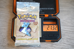 21.32g Pokemon WOTC Fossil Unlimited Booster Pack Vintage Sealed TCG Lapras - Image 1