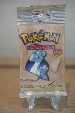 21.32g Pokemon WOTC Fossil Unlimited Booster Pack Vintage Sealed TCG Lapras - Image 2