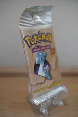 21.32g Pokemon WOTC Fossil Unlimited Booster Pack Vintage Sealed TCG Lapras - Image 5