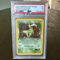 2000 POKEMON ROCKET'S SCYTHER GYM HEROES HOLO-1ST EDITION #13 PSA 5 - Image 1