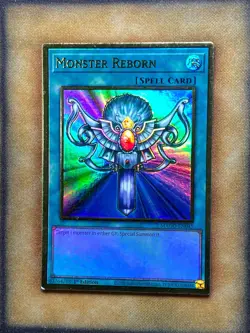 Yugioh Monster Reborn MAGO-EN045 Gold Rare 1st Ed NM - Image 1