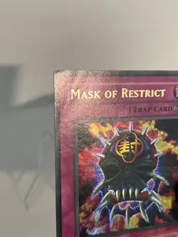 Yugioh Mask Of Restrict 1st Edition Ultra Rare LON-018 - HP - Image 3