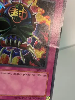 Yugioh Mask Of Restrict 1st Edition Ultra Rare LON-018 - HP - Image 4