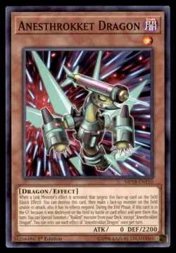 Yu Gi Oh! Anesthrokket Dragon MP18 EN110 MP18 1st Edition Regular - Image 1
