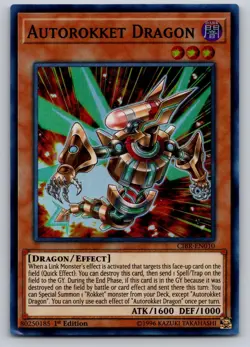 Autorokket Dragon CIBR-EN010 Super Rare Circuit Break Yu-Gi-Oh 1st Edition MP - Image 1