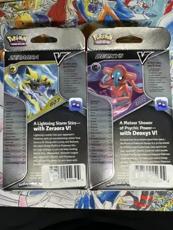 Pokemon Deoxys V And Zeraora V Battle Decks Set Of 2 New Factory Sealed - Image 2
