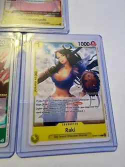 One Piece TCG Stamped Pre-Release Event Promo Lot 5 Cards NM Bartolomeo, Raki - Image 2