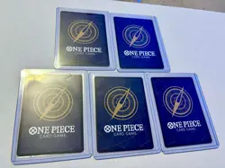 One Piece TCG Stamped Pre-Release Event Promo Lot 5 Cards NM Bartolomeo, Raki - Image 4