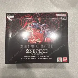One Piece TCG OP16 Booster Box The Time Of Battle English SEALED in hand - Image 1
