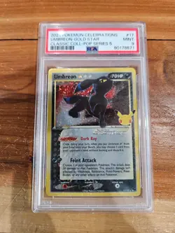 2021 Pokemon Celebrations Umbreon Gold Star 17/17 PSA 9 !! 🔥🔥 - Image 1