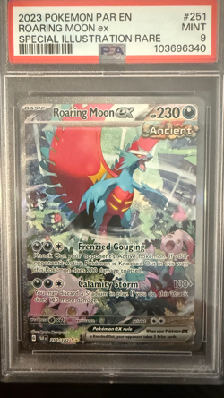 Pokemon - Roaring Moon ex - Paradox Rift - 251/182 SIR - PSA 9 - Image 1