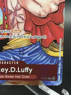 One Piece Monkey.D.Luffy P-001 Promotion Cards Foil English NM - Image 4