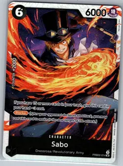 Sabo - PRB02-014 SR Premium Booster -The Best- Vol. 2 - One Piece Card - NM - Image 1