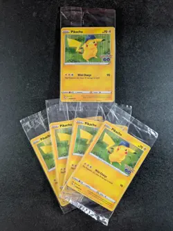 2022 Pokemon PIKACHU #028/078 Pokemon GO Promo Holo Lightning English Lots - Image 1