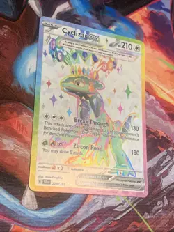 Pokemon TCG Cyclizar EX Sv08: Surging Sparks Holo Ultra Rare Card 228/191 - Image 3