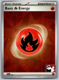 Basic Fire Energy (Cosmo Holo) 10 Common Prize Pack Series Cards NM - Image 1