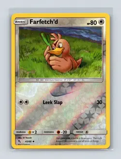 NM Farfetch'd 45/68 Hidden Fates Reverse Uncommon Pokemon Card - Image 1