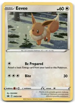 Eevee SWSH190 Holo Sword & Shield Promo Cards - Image 1