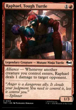 Raphael, Tough Turtle C Teenage Mutant Ninja Turtles 104 NM - Image 1