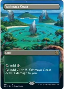 Yavimaya Coast (Borderless, #382, NM) Dominaria United (DMU), MTG - Image 1
