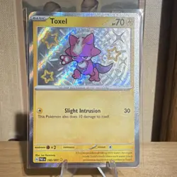 Pokemon TCG Toxel 140/091 SV Paldean Fates Shiny Rare Holo English 2024 - Image 1