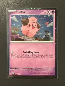 Pokemon Temporal Forces - Cleffa - SVP 095 - Cosmos Holo Rare - BLISTER PROMO - Image 1