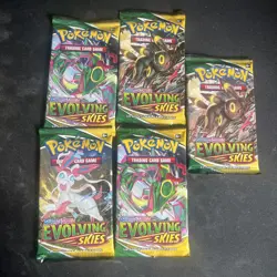 Pokemon TCG Evolving Skies Booster Pack X5 New & Sealed ✅ - Image 1