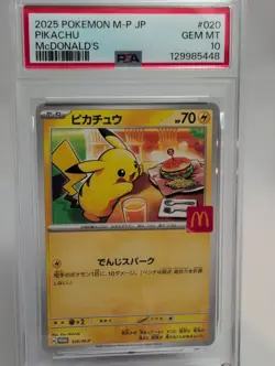 PSA 10 Pikachu 020/M-P McDonald's Promo Japanese Pokemon 2025 US SELLER - Image 2