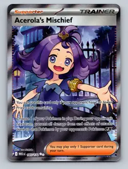 Pokemon TCG Acerola's Mischief - Holo Ultra Rare ME01: Mega Evolution 165/132 - Image 1