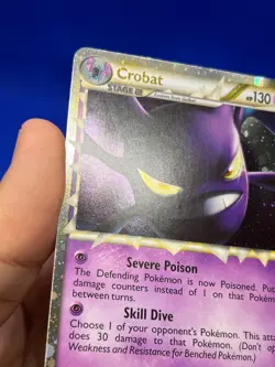 2010 Pokemon HeartGold SoulSilver Unleashed Crobat Prime 84/95 Ultra Rare NM/LP - Image 3