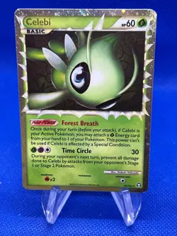 2010 Pokemon HeartGold SoulSilver Triumphant Celebi Prime 92/102 Ultra Rare LP - Image 1