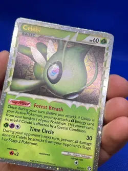 2010 Pokemon HeartGold SoulSilver Triumphant Celebi Prime 92/102 Ultra Rare LP - Image 4