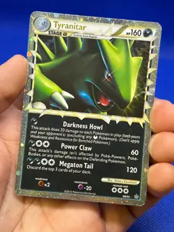 2010 Pokemon HeartGold SoulSilver Unleashed Tyranitar Prime 88/95 Ultra Rare DMG - Image 2