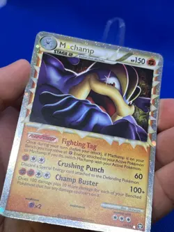 2010 Pokemon HeartGold SoulSilver Triumphant Machamp Prime 95/102 Ultra Rare MP - Image 3