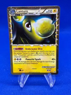 2010 Pokemon HeartGold SoulSilver Unleashed Lanturn Prime 86/95 Ultra Rare LP - Image 1