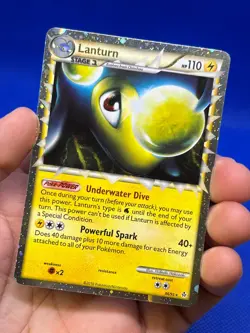 2010 Pokemon HeartGold SoulSilver Unleashed Lanturn Prime 86/95 Ultra Rare LP - Image 2