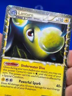 2010 Pokemon HeartGold SoulSilver Unleashed Lanturn Prime 86/95 Ultra Rare LP - Image 4