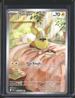 Yamper 099/094 Illustration Rare Phantasmal Flames Pokemon NM/M - Image 1