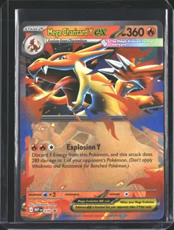 Mega Charizard Y ex 030 Holo Promo ME: Mega Evolution Promo Pokemon NM/M - Image 1